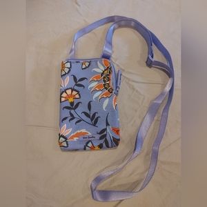 VERA BRADLEY RFID LIGHTEN UP MINI‎ CELLPHONE CROSSBODY MURAL GARDEN